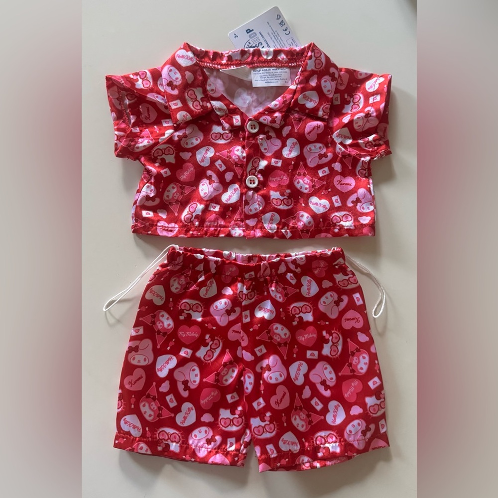 Hello kitty build a bear Valentine’s Day pajama Bab